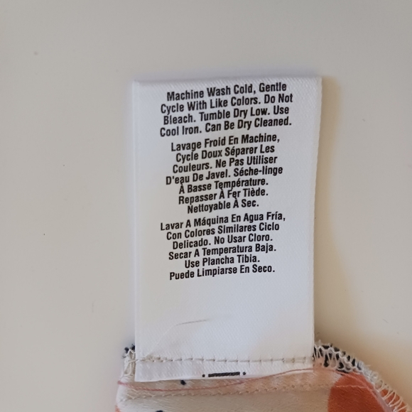 DKNYC Sleeveless Tunic Blouse size XL, orange and black, perfect for Spring - Picture 6 of 7